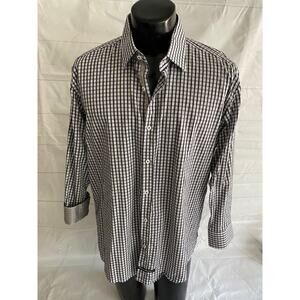 English Laundry Shirt Men's 17x32/33 Long Sleeve Button Up Flip Cuff
